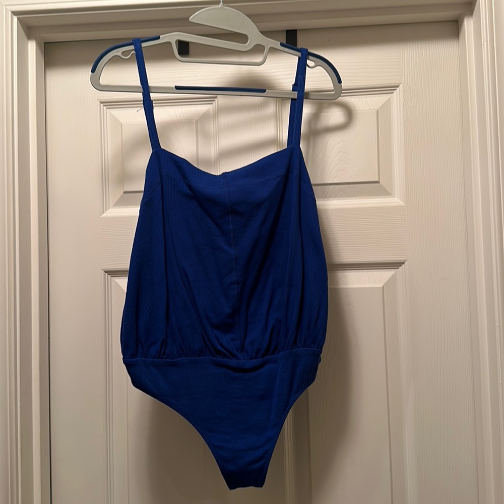 Blue bodysuit
